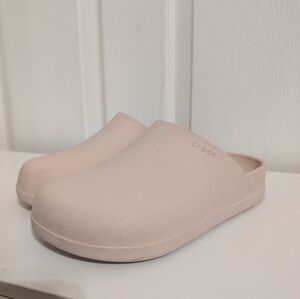 Crocs Dylan Shoes Women's 6 Men's 4 Pink Slip On Comfort Chunky Mule Clogs